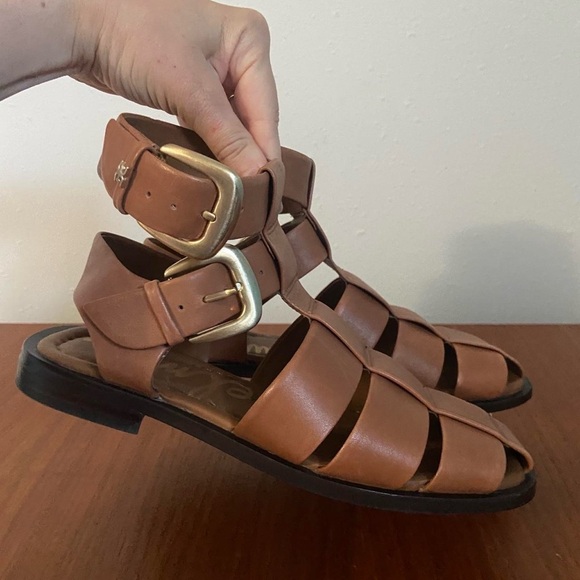 Sam Edelman Dawn Leather Sandals - Picture 3 of 5